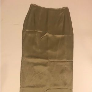Tan/khaki Papell Botique Evening Slip Skirt Size 6